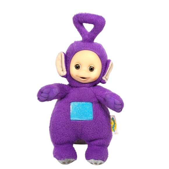 Vintage 1998 Teletubbies Tinky Winky Plush Doll 9" Hasbro Playskool Purple Toy - Picture 1 of 9